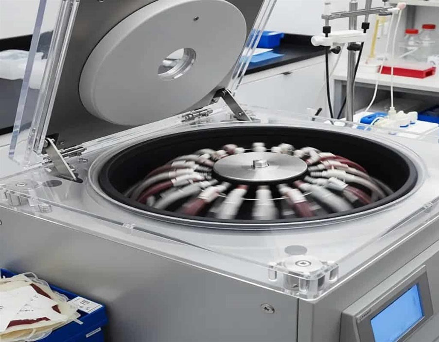 سانتریفیوژ بانک خون: اصول جداسازی اجزای خون